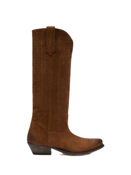 Stivale wish star with laserd upper Golden Goose | GWF01138.F008814.55381DARK BROWN